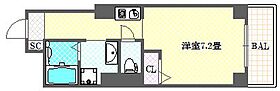 サンクール松屋町 703 ｜ 大阪府大阪市中央区瓦屋町２丁目16-6（賃貸マンション1K・7階・22.84㎡） その2