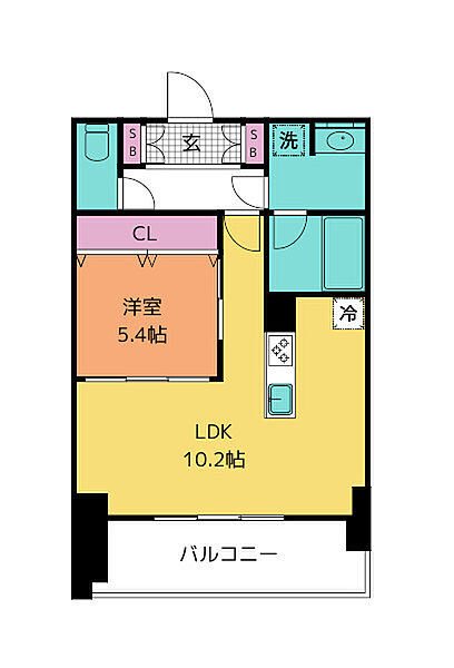 宮城県仙台市青葉区片平１丁目(賃貸マンション1LDK・7階・45.24㎡)の写真 その2