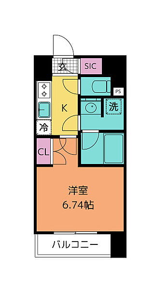 画像2:1K・24.51平米