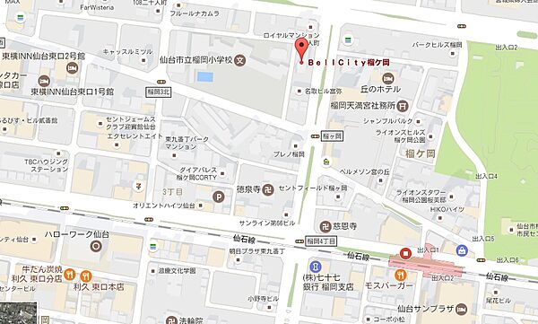 画像30:榴ヶ岡駅・仙台駅徒歩圏の立地です。