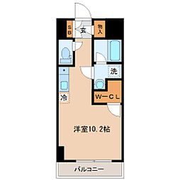StellaHouse勾当台公園 ワンルームの間取図画像