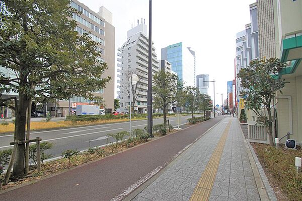 画像29:前面道路。仙台中心部。仙台駅まで徒歩圏内。