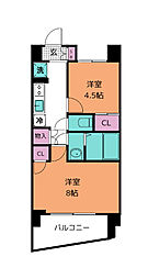 HF仙台長町レジデンス 2Kの間取図画像