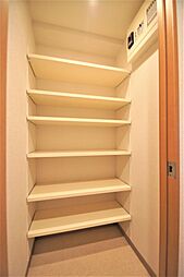 玄関には大きなシューズボックスがあり、靴だけでなく収納としても利用できます。