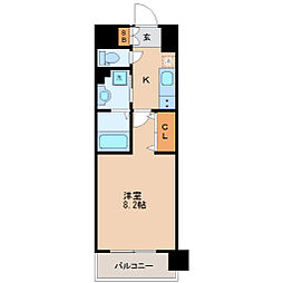 シエナ仙台3 1Kの間取図画像