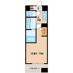 コンフォートレジデンス仙台東口 1Kの間取図画像