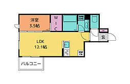 Maisondeglory 1LDKの間取図画像