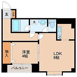 リエス春日町 1LDKの間取図画像
