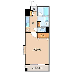 S-FORT榴岡公園 1Kの間取図画像