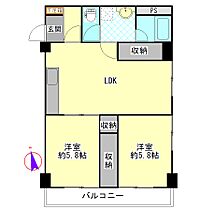 ガーデンフィール中央二番館 701 ｜ 埼玉県春日部市中央１丁目50-12（賃貸マンション2LDK・7階・54.63㎡） その2