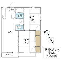 間取図画像 2LDK