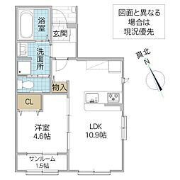 間取図画像 1LDK