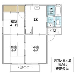ウインベル 3DKの間取図画像