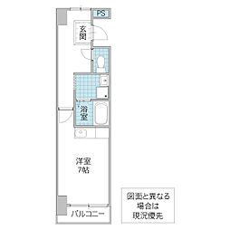 グランドパレスNS-2 1Kの間取図画像