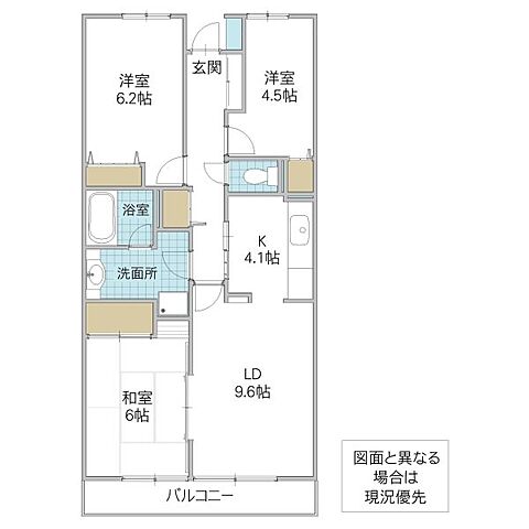 間取り 藤和シティコープ取手 3階/-