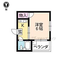 京都府京都市左京区北白川西町（賃貸マンション1K・1階・17.00㎡） その2