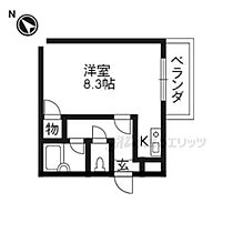 京都府京都市左京区静市市原町（賃貸マンション1K・3階・28.00㎡） その2