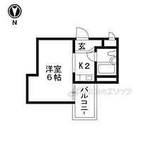 京都府京都市左京区田中下柳町（賃貸マンション1K・2階・16.00㎡） その2