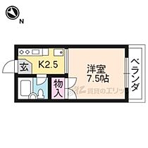 京都府京都市左京区静市市原町（賃貸マンション1K・3階・20.50㎡） その2