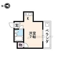 ペガサスハイツ 406 ｜ 京都府京都市北区上賀茂二軒家町（賃貸マンション1K・4階・16.00㎡） その1