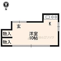 京都府京都市左京区田中北春菜町（賃貸アパート1R・2階・22.00㎡） その1