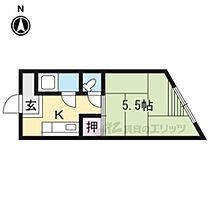 銀閣寺マンション 203 ｜ 京都府京都市左京区浄土寺石橋町（賃貸マンション1K・2階・18.00㎡） その2