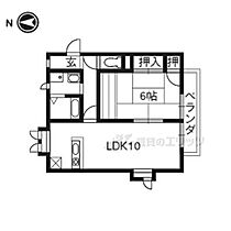 東川ハイツII号館 101 ｜ 京都府京都市左京区岩倉忠在地町（賃貸アパート1LDK・1階・38.00㎡） その2