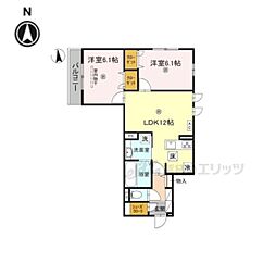 間取図画像 2LDK