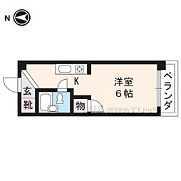 コルザカワムラビル 1Kの間取図画像