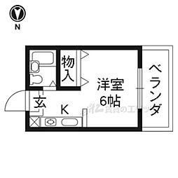 間取図画像 1K