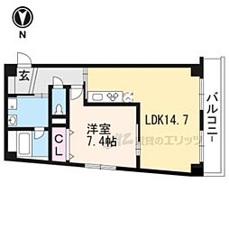 コモダカーサエンマ 1LDKの間取図画像