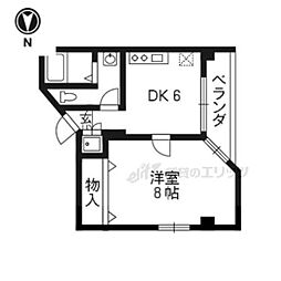 メゾンサクラ 1DKの間取図画像