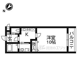 エルファロ 1Kの間取図画像