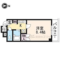 ヴォール・ベハーゲン 1Kの間取図画像