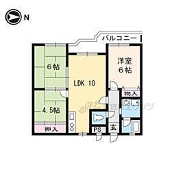 シベール青殿 3LDKの間取図画像