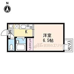 ハイツ丸上 1Kの間取図画像