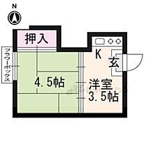 緑荘 6 ｜ 京都府京都市左京区一乗寺河原田町（賃貸アパート1K・2階・14.58㎡） その2