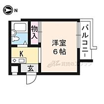 京都府京都市北区西賀茂蟹ケ坂町（賃貸アパート1R・1階・16.56㎡） その2