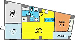 EG-12B 1LDKの間取図画像