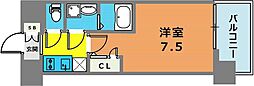 神戸市兵庫区東山町2丁目マンション 1Kの間取図画像
