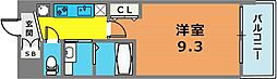 アルファレガロKOBEWEST 1Kの間取図画像