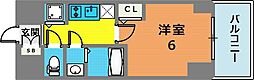 エスリードレジデンスグラン神戸三宮シティ 1Kの間取図画像