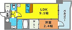 セレニテ神戸駅前アリエ 1LDKの間取図画像