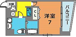 ドルチェヴィータ王子公園 1Kの間取図画像