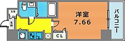 S・RESIDENCE神戸磯上通 1Kの間取図画像