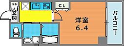 リーフビル坂口 1Kの間取図画像
