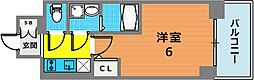 ワールドアイ神戸ハーバーランド3 1Kの間取図画像