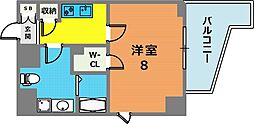 シャロン灘 1Kの間取図画像