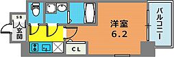エスリード神戸兵庫駅アクアヴィラ 1Kの間取図画像
