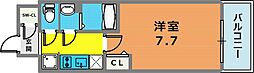 ララプレイスザ・神戸シルフ 1Kの間取図画像